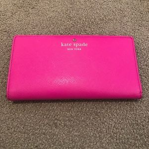 Kate Spade hot pink wallet